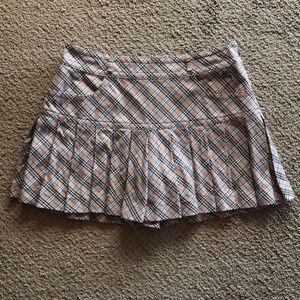 Burberry Blue Label Plaid Pleated Shorts S Japan
